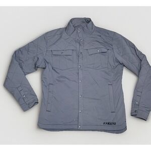 Kuiu Base Camp Insulated quilted Snap Shirt Grey Size Large